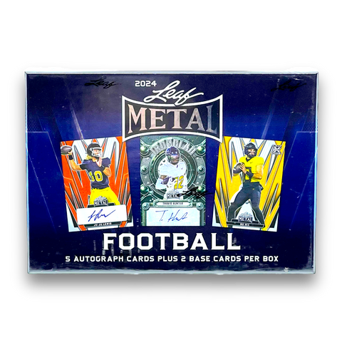 2024 Leaf Metal Football Hobby Box Opened Live
