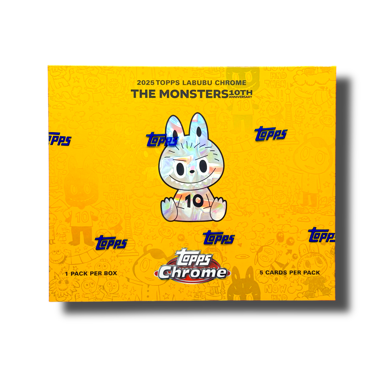 topps LABUBU Gold 25/50 ラブブ 2025 Topps Chrome Labubu 10th Anniversary Hobby Box – HOFBC