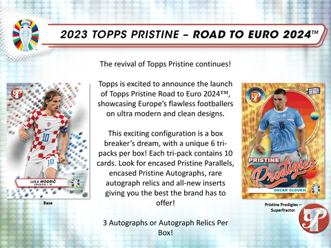 PRE-ORDER: 2023 Topps Pristine Road To Euro 2024 Soccer Hobby Box