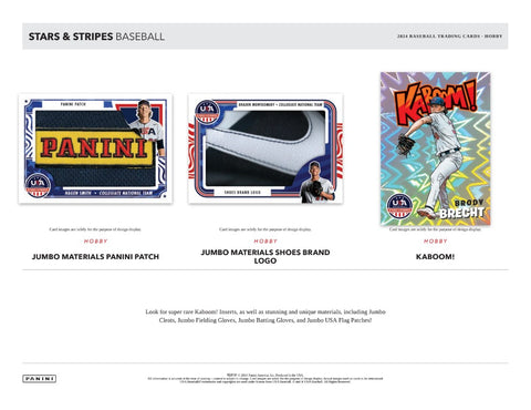 PRE-ORDER: 2024 Panini USA Stars & Stripes Baseball Hobby Box