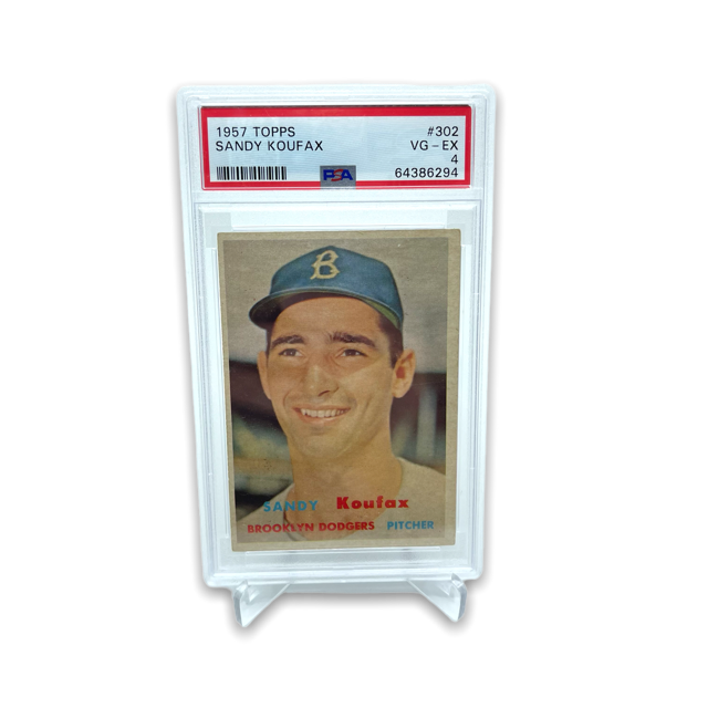 1957 Topps Baseball Sandy Koufax PSA 4 Single Card – HOFBC