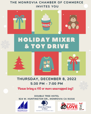 MONROVIA CHAMBER HOLIDAY MIXER & TOY DRIVE!