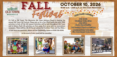 FALL FESTIVAL SATURDAY OCTOBER 10TH!!