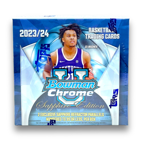 2023-24 Bowman University Chrome Basketball Sapphire Edition Box Opened Live