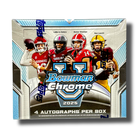 2025 Bowman University Chrome Football Jumbo Box