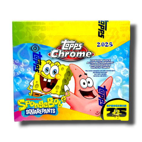 2025 Topps Chrome Spongebob Squarepants 25th Anniversary Hobby Box