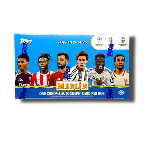 2024-25 Topps UEFA Club Competitions Merlin Chrome Soccer Hobby Box