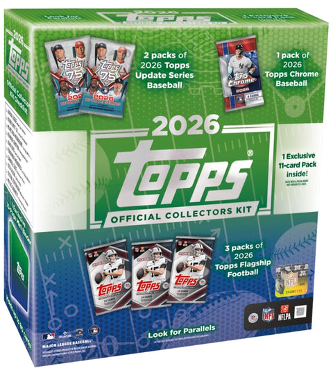 PRE-ORDER: 2026 Topps MLB x NFL Official Collectors Kit Box