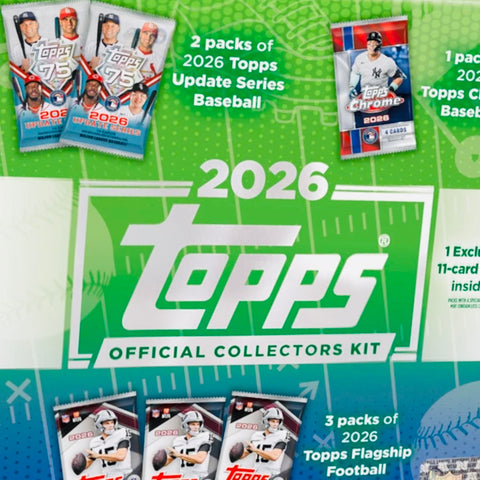 PRE-ORDER: 2026 Topps MLB x NFL Official Collectors Kit Box