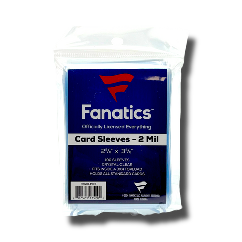 fanatics card sleeves Fanatics Standard Card Soft Sleeves Pack