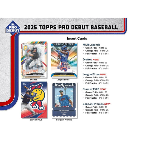2025 Topps Pro Debut Baseball Hobby Box