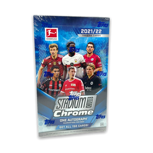 2021-22 Topps Stadium Club Chrome Bundesliga Soccer Hobby Box Opened Live