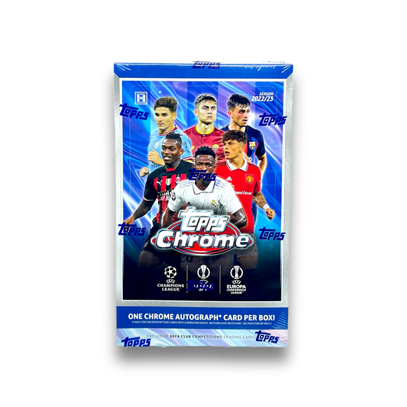 2022-23 Topps UEFA Club Competitions Chrome Soccer Hobby Box