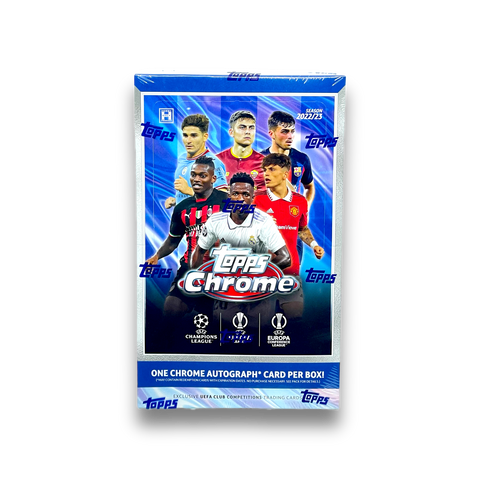 2022-23 Topps UEFA Club Competitions Chrome Soccer Hobby Box Opened Live