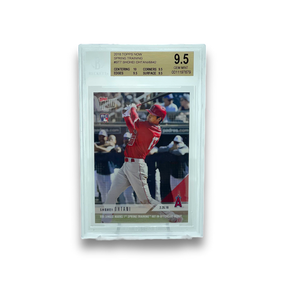 2018 Topps Now Baseball Shohei Ohtani Spring Training RC BGS 9.5 Single Card