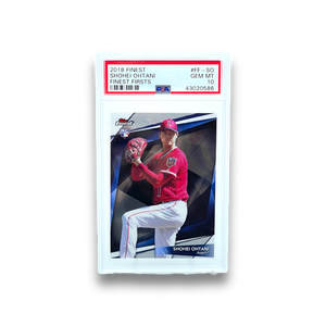 2018 Topps Finest Baseball Shohei Ohtani Finest Firsts RC PSA 10 Single Card