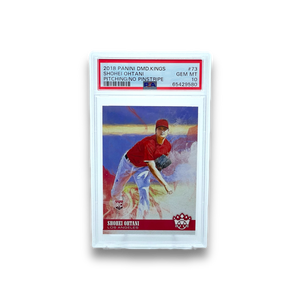 2018 Panini Diamond Kings Baseball Shohei Ohtani Pitching/No Pinstripe RC PSA 10 Single Card