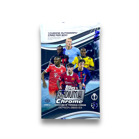 2022-23 Topps UEFA Club Competitions Stadium Club Chrome Soccer Hobby Box Opened Live