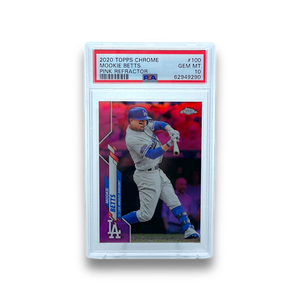 2023 Topps Chrome Baseball Mookie Betts Pink Refractor PSA 10 Single Card