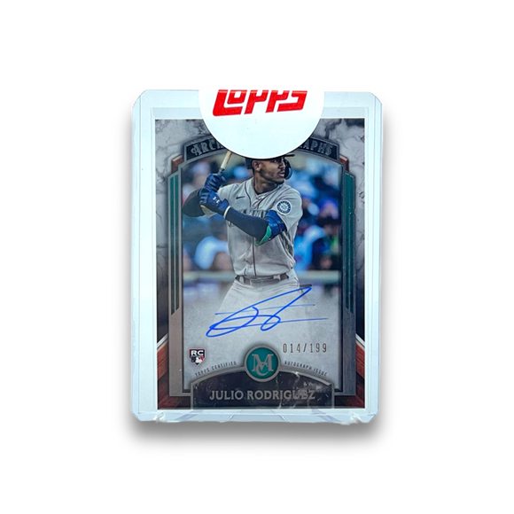 2022 Topps Museum Collection Baseball Julio Rodriguez RC Auto /199 Single Card
