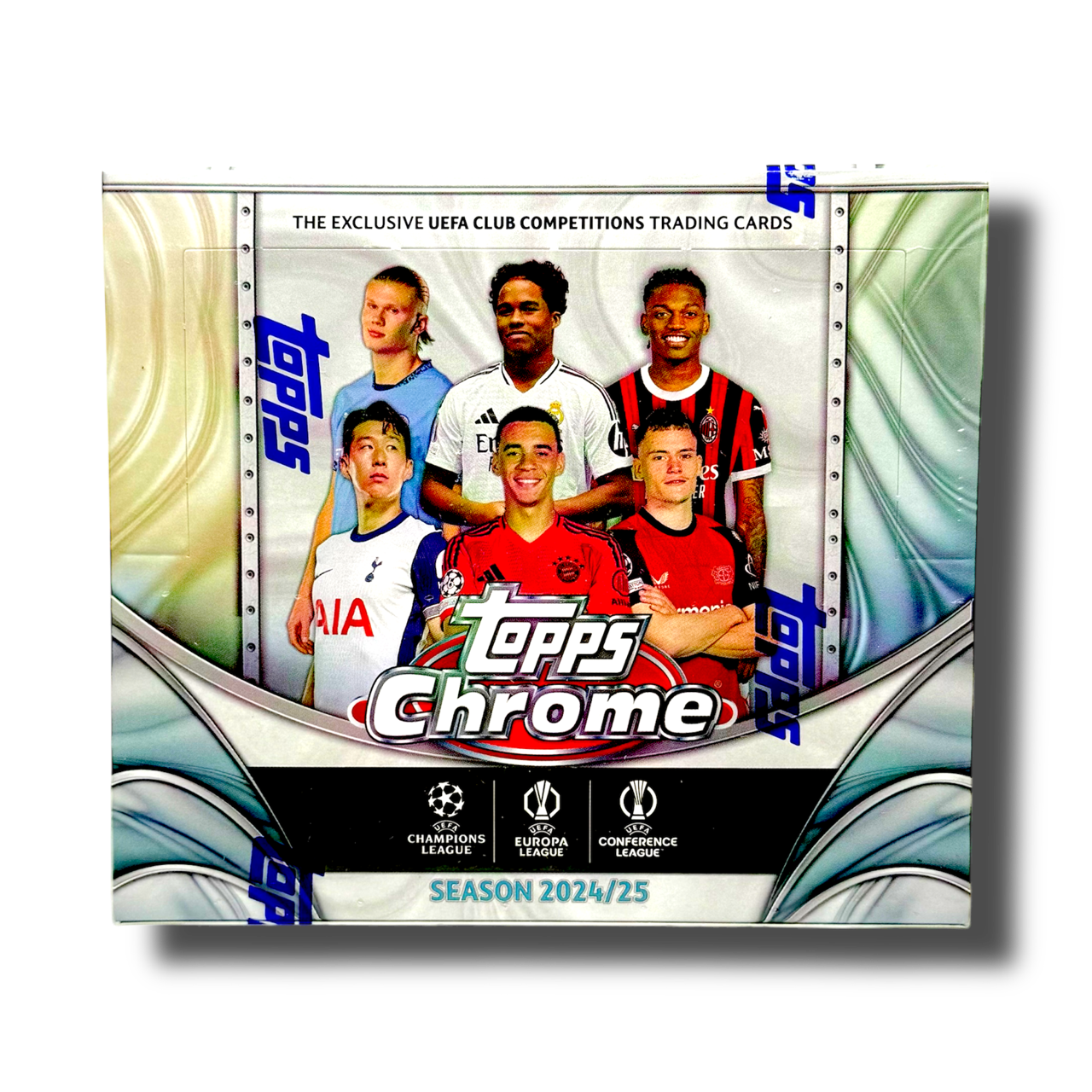 2024-25 Topps UEFA Club Competitions Chrome Soccer Jumbo Box