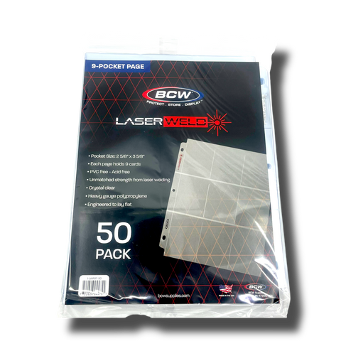 BCW 9-Pocket Protective Pages 50ct. Pack