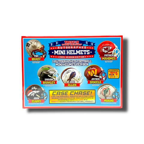2025 Tristar Hidden Treasures Autographed Mini Football Helmet Box