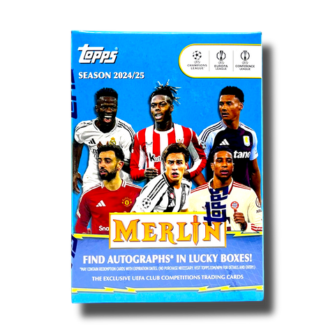 2024-25 Topps UEFA Club Competitions Merlin Chrome Soccer Value Box