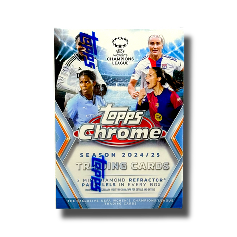 2024-25 Topps Chrome UEFA Women's Champions League Chrome Soccer Value Box