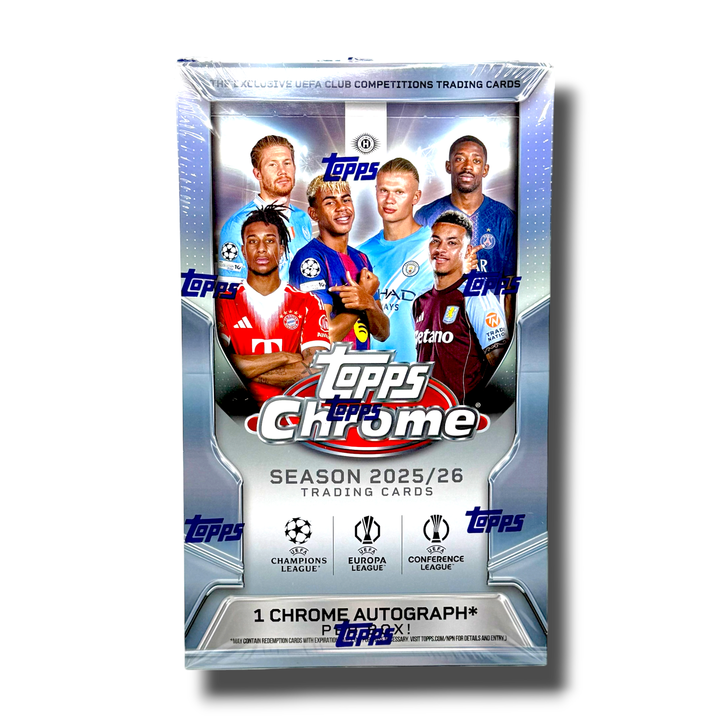 2025-26 Topps Chrome UEFA Club Competitions Hobby Box