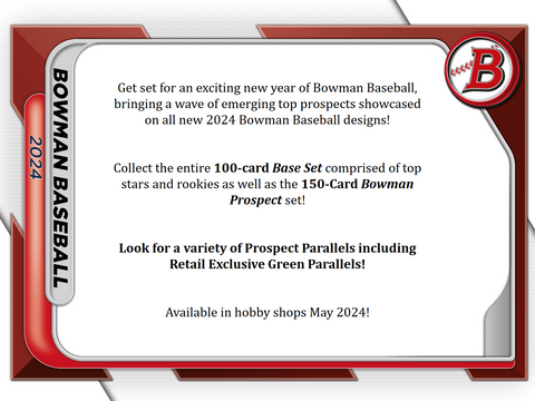 PRE-ORDER: 2024 Bowman Baseball Value Box