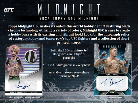 PRE-ORDER: 2024 Topps UFC Midnight Hobby 12-Box Case