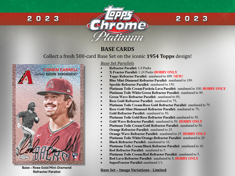PRE-ORDER: 2023 Topps Chrome Platinum Anniversary Baseball Hobby Box