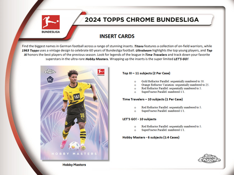 PRE-ORDER: 2023-24 Topps Chrome Bundesliga Soccer Hobby 12-Box Case
