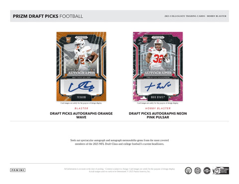 PRE-ORDER: 2025 Panini Prizm Draft Picks Football Hobby Blaster Box