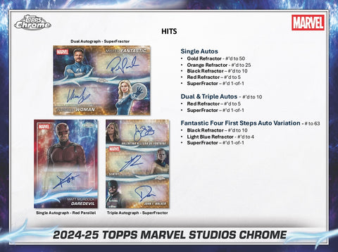 PRE-ORDER: 2025 Topps Marvel Studios Chrome Hobby Box
