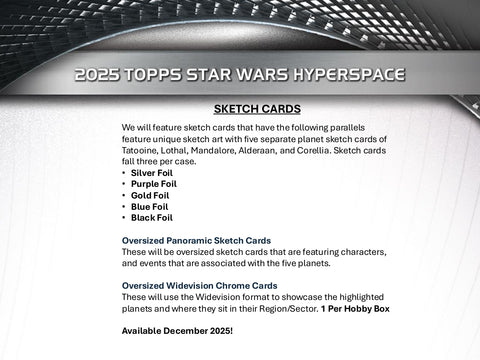 PRE-ORDER: 2025 Topps Star Wars Hyperspace Hobby Box