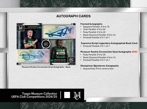 PRE-ORDER: 2024-25 Topps UEFA Club Competitions Museum Collection Soccer Hobby Box