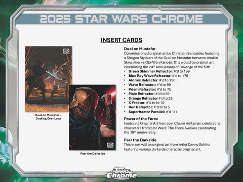 PRE-ORDER: 2025 Topps Star Wars Chrome Galaxy Hobby Box