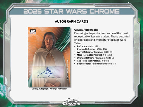 PRE-ORDER: 2025 Topps Star Wars Chrome Galaxy Hobby Box