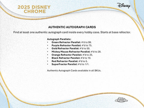 2025 Topps Chrome Disney Value Box