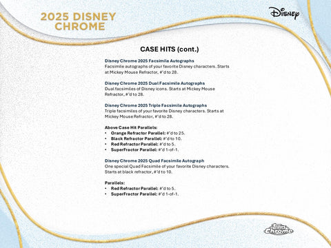 2025 Topps Chrome Disney Value Box