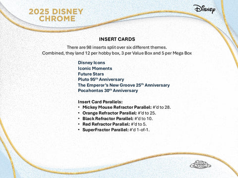 2025 Topps Chrome Disney Value Box