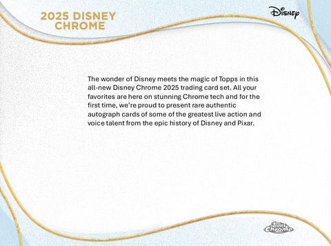 2025 Topps Chrome Disney Value Box
