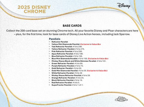 2025 Topps Chrome Disney Value Box
