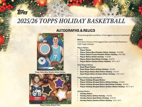 2025-26 Topps Holiday Basketball Mega Box