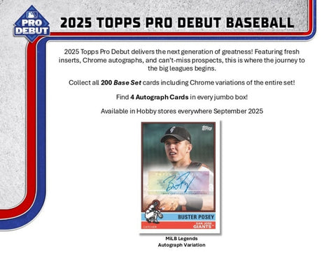 2025 Topps Pro Debut Baseball Hobby Box