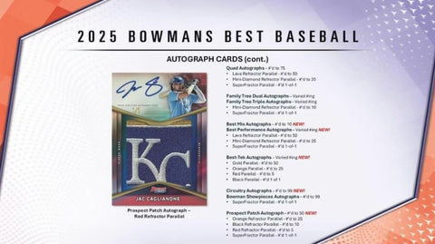 2025 Bowman's Best Baseball Hobby Box
