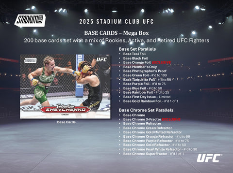 PRE-ORDER: 2025 Topps Stadium Club UFC Value Box