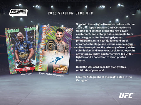 PRE-ORDER: 2025 Topps Stadium Club UFC Value Box